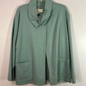 Don caster rayon/wool blend lined jacket, L